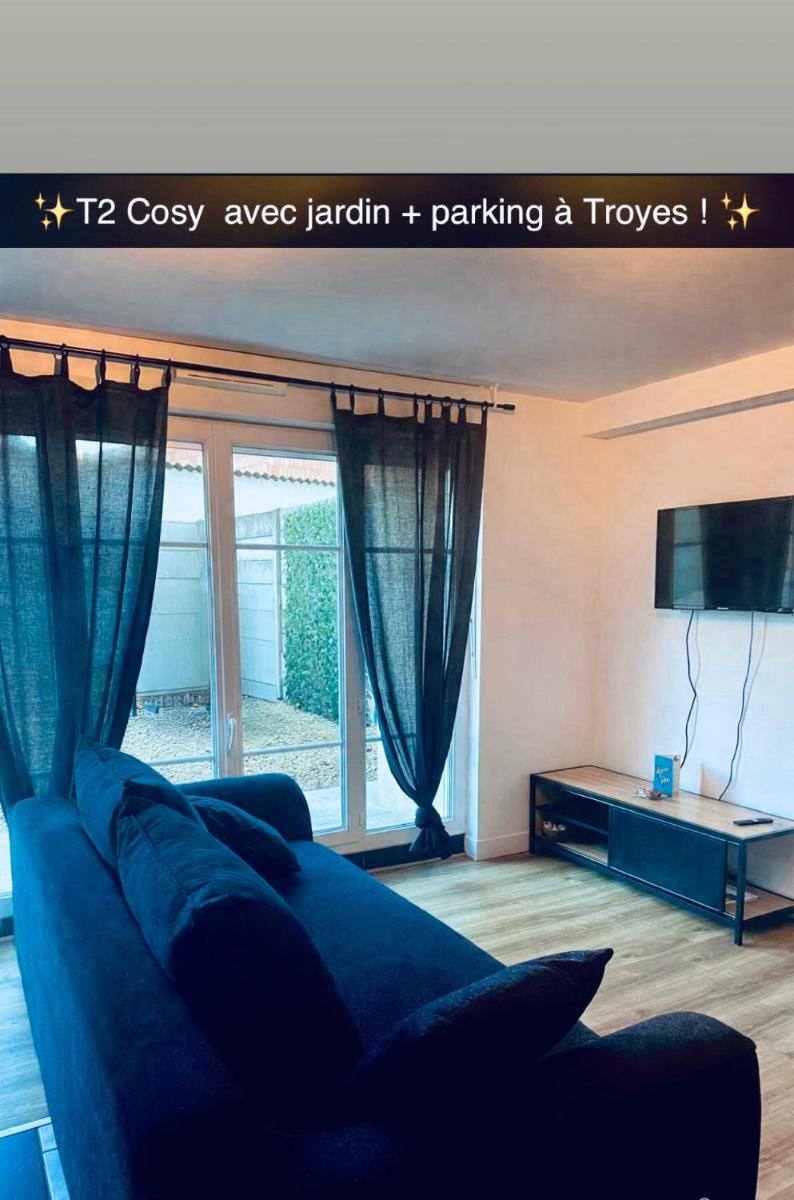 T2 Cosy avec jardin et parking gratuit à Troyes