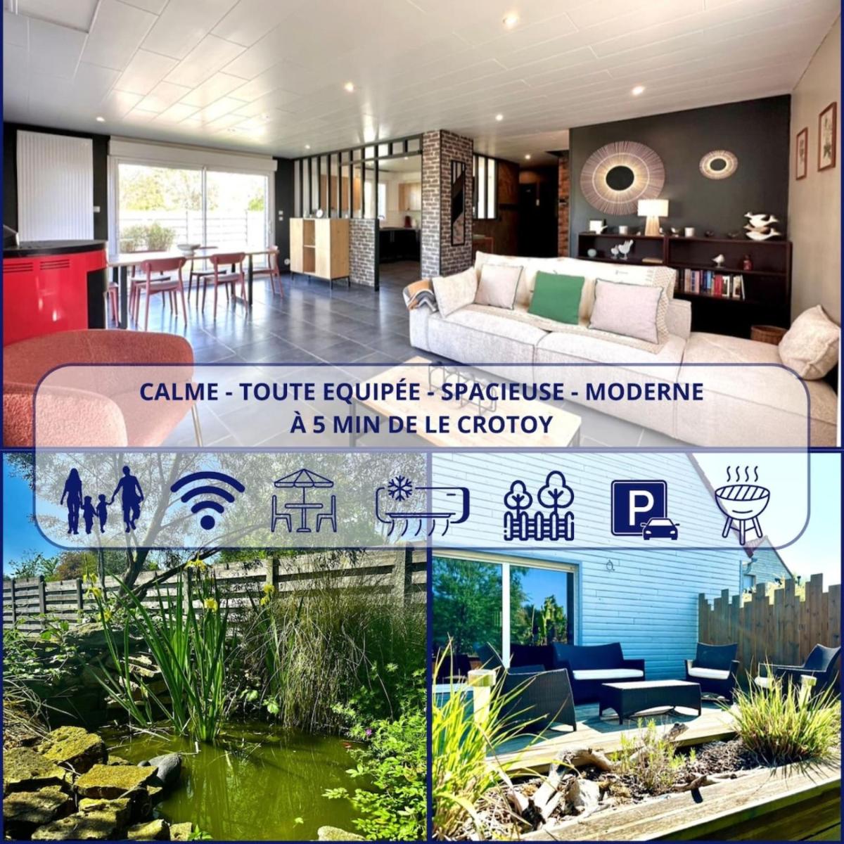 Maison climatisée à 5 min du Crotoy