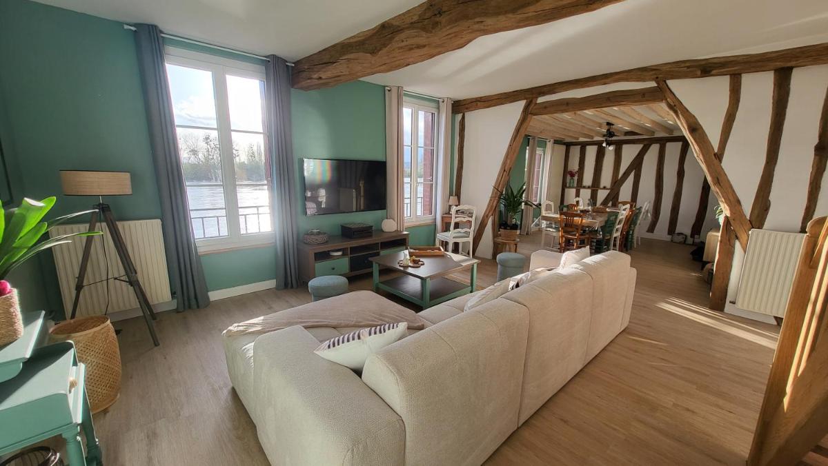 Le Cœur du Bien-être - Gîte grande capacité - 6 chambres - Superbe emplacement - Vue Seine - Décoration soignée - Coin touristique