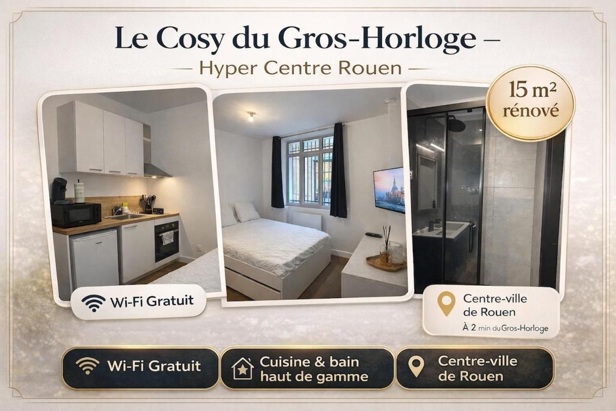 Le Cosy du Gros-Horloge Centre Ville de Rouen
