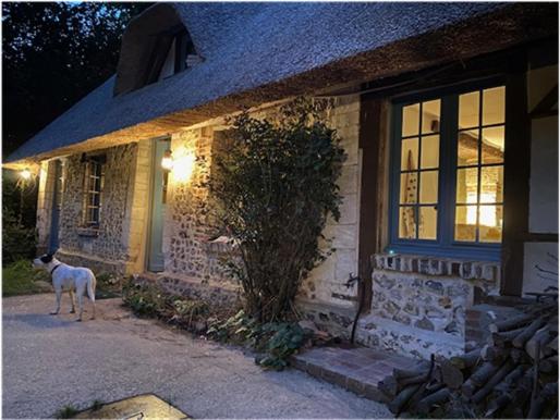 Chaumière 8p, 4ch, 2 sde, grand jardin, proche Honfleur