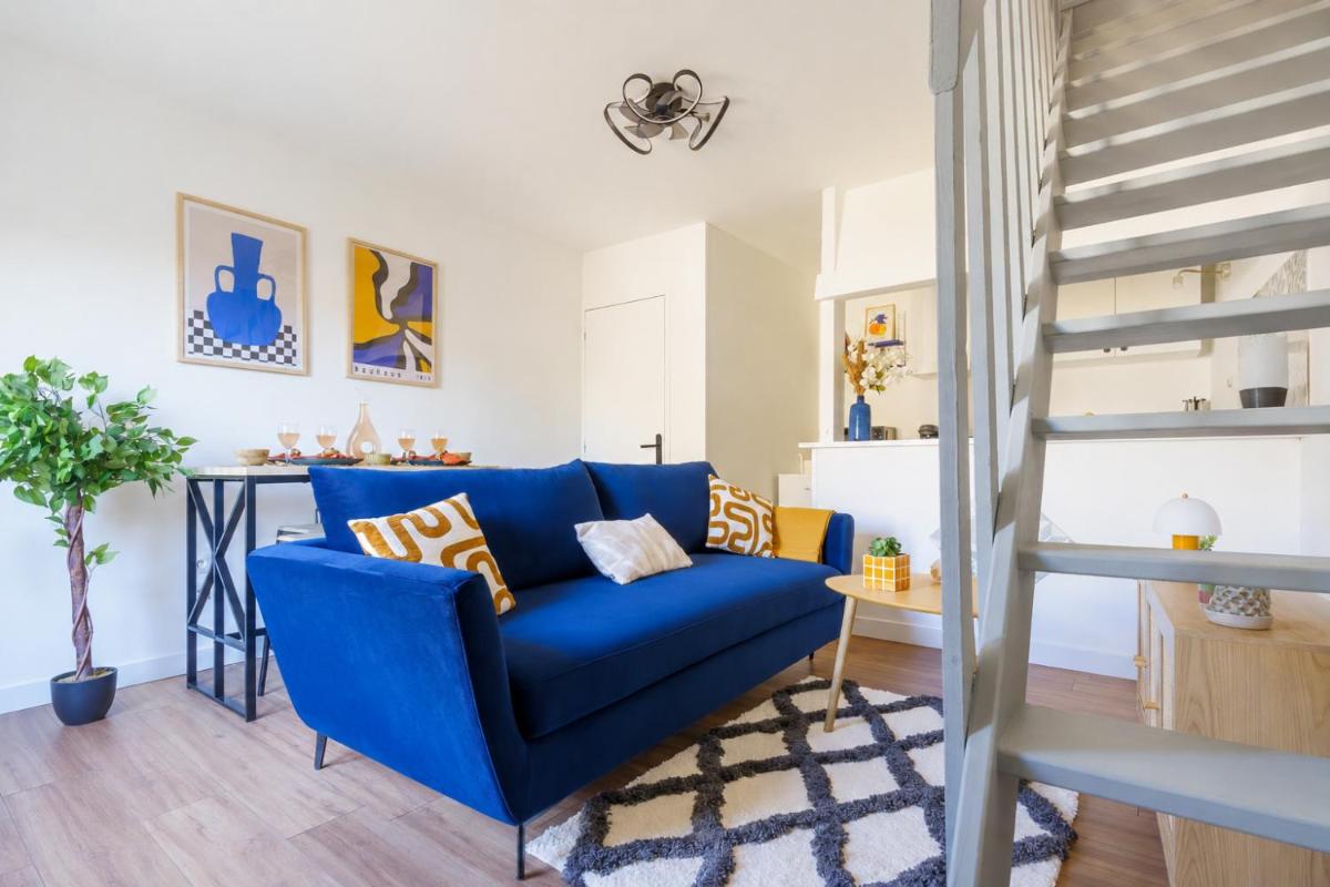 Maisonnette Bleu Horizon avec jardin - 2min Gare - Serenito Homes