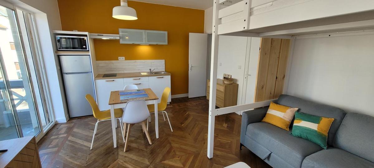 Grand Studio JAUNE pour 4 pers à deux pas de la plage de Berck