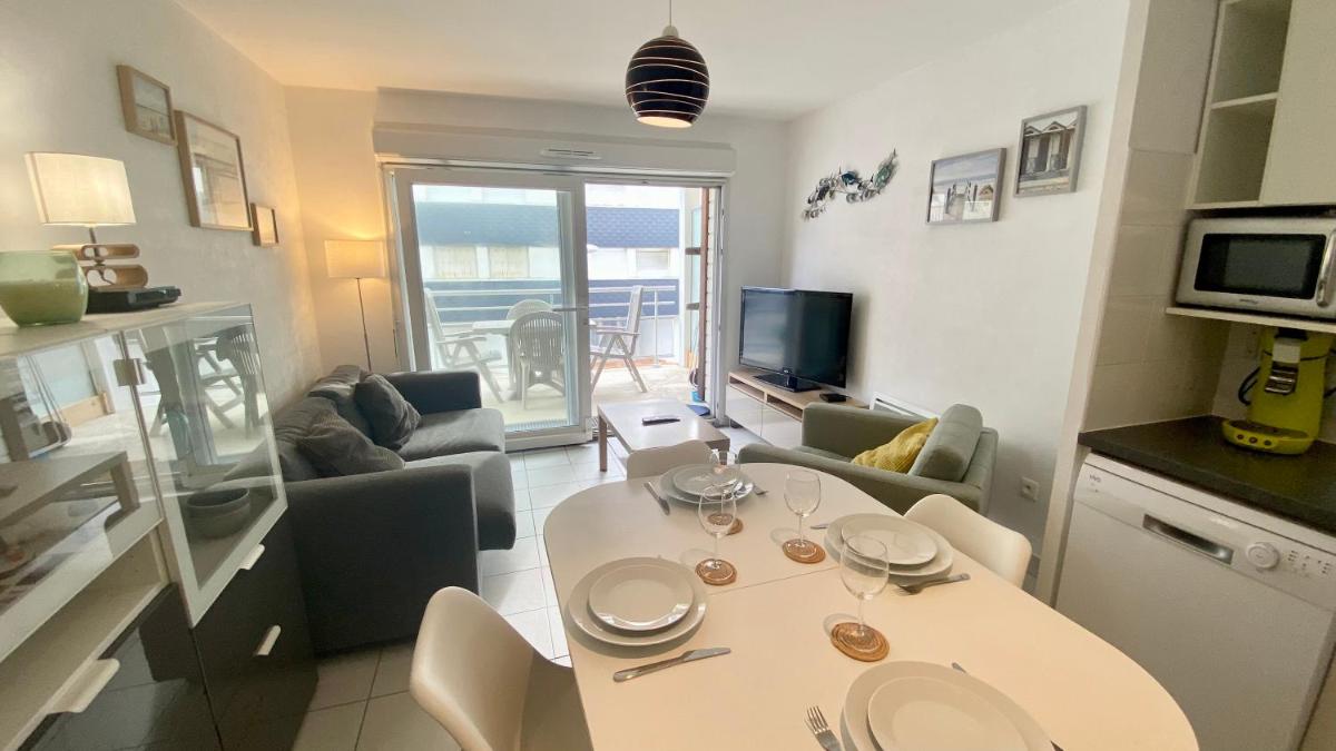 Superbe appartement cosy, à 50m de la plage, 4 pers